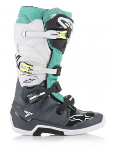 Alpinestars Stövel Tech 7 SvartVitTeal Alpinestars Stövel Tech 7 SvartVitTeal